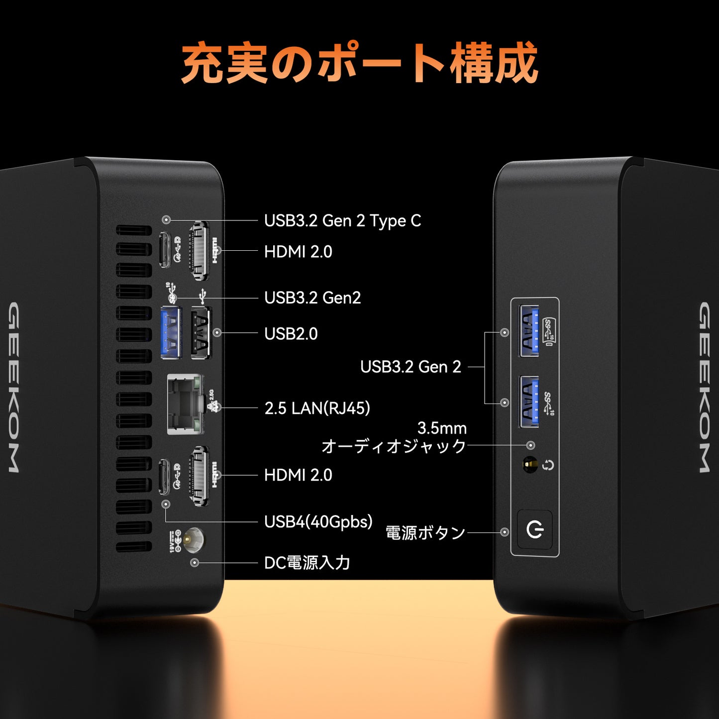 GEEKOM BIZ M8 ミニPC AMD Ryzen R9-8945HS