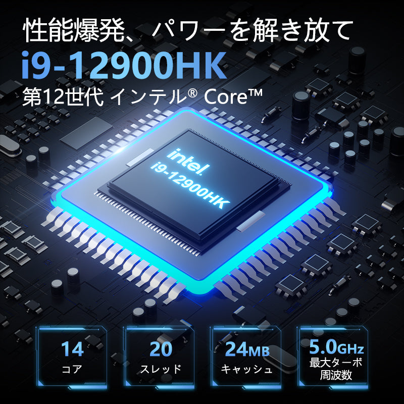 GEEKOM BIZ X12 ミニPC 第12世代 Gen Intel® Core™i9-12900HK