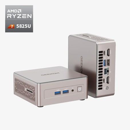 GEEKOM A5 ミニPC AMD Ryzen R7-5825U（16GB RAM + 512GB SSD）
