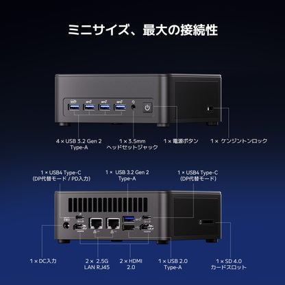GEEKOM IT13 MAX ミニPC インテル® CORE™ Ultra9-185H（24GB RAM + 1TB SSD）