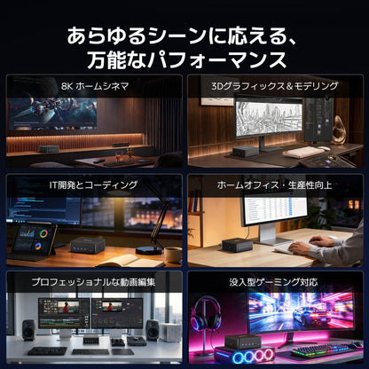 GEEKOM IT13 MAX ミニPC インテル® CORE™ Ultra9-185H（24GB RAM + 1TB SSD）