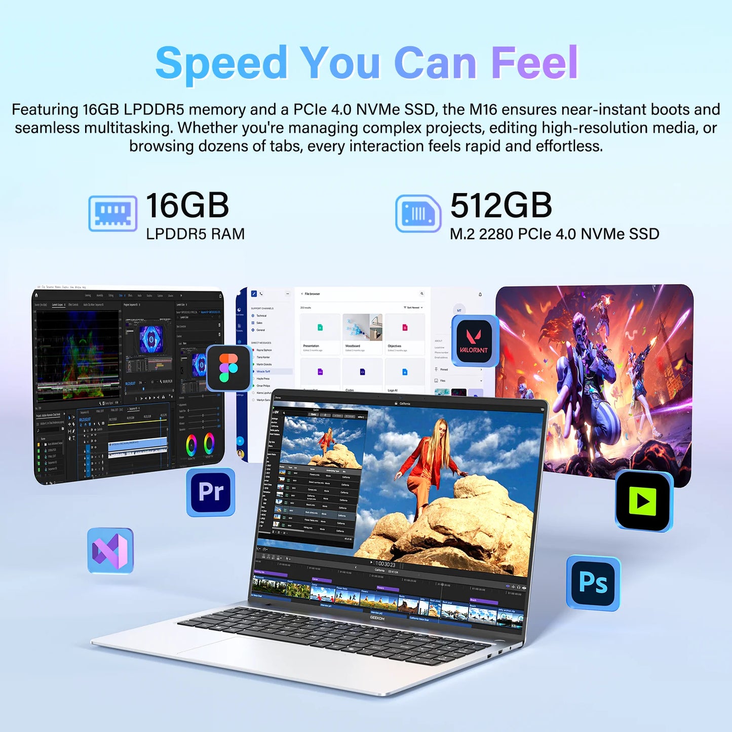 GEEKOM GeekBook M16 16型ノートPC