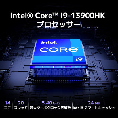 GEEKOM 水冷式ゲーミングミニPC MEGAMINI G1 i9-13900HK(32GB RAM+2TB SSD)