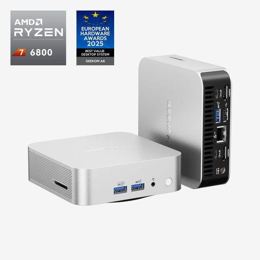 GEEKOM A6 ミニPC AMD Ryzen R7-6800(32GB RAM + 1TB SSD)